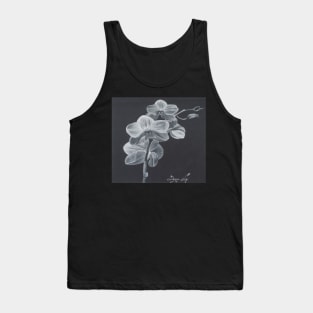 Lily flower charcoal drawing Tank Top